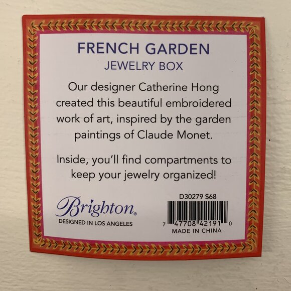 New Brighton French Garden Jewelry Box - Picture 3 of 3